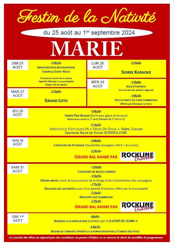 Programme festin 2